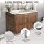 Ensemble de meuble-lavabo mural 24 po avec lavabo en céramique-1283200074