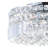 Marnell Chrome 12" Wide Flush Mount for Entryway, 4-Light Crystal Ceiling Fixture with E12 Bulb Base – Space-Saving Chandelier Alternative, LED Compatible, BACL Certified-1814098885