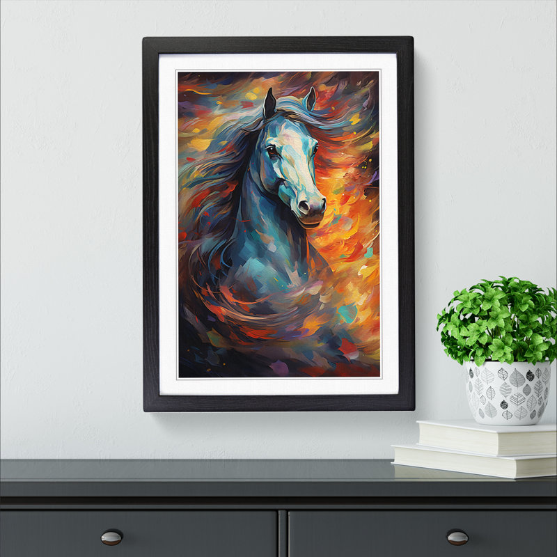 Horse Abstract - Framed Print