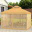 Abri de jardin à double toit avec abri et abri de jardin-128771208-128771210