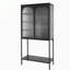 Armoire en métal noir avec portes Andreco