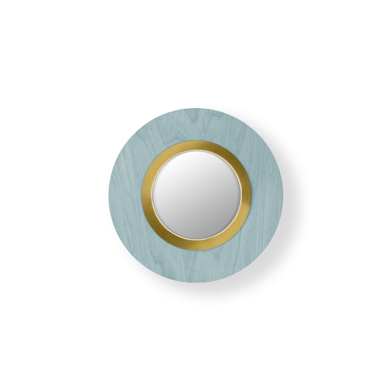 Lens 1 - Light LED Flush Mounted Sconce, Sea Blue, Gold