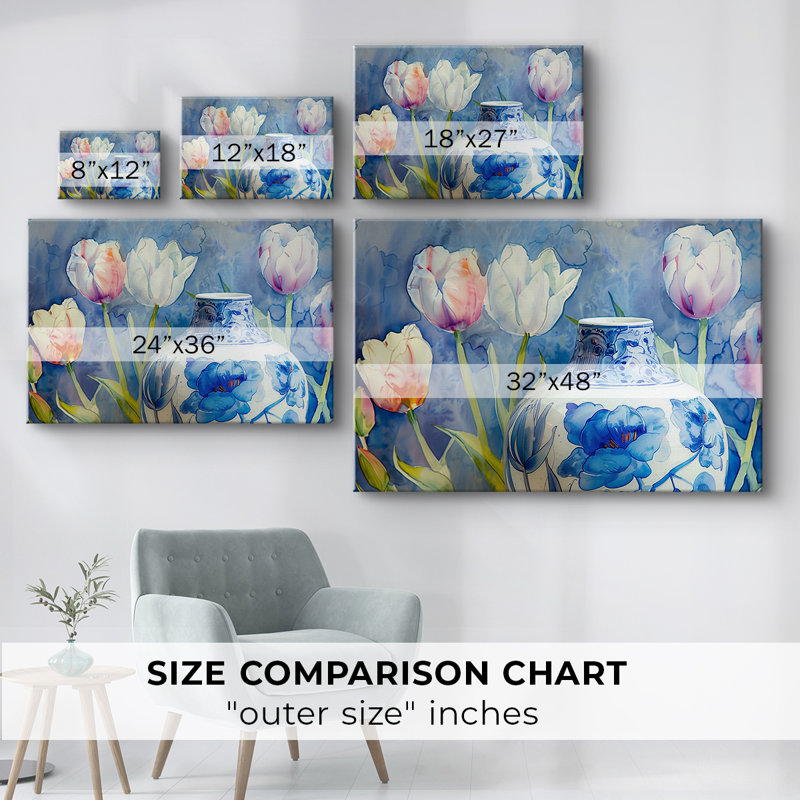 Série Floral-CIV -Galerie enveloppée Cavas, 40 x 60