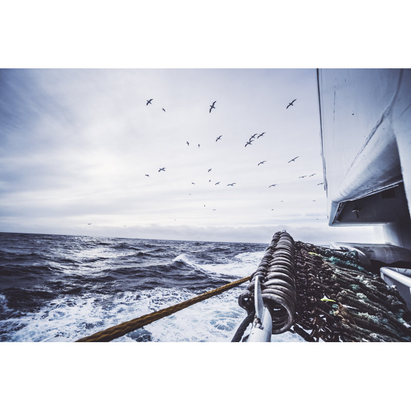 From The Bridge Of A Fishing Boat - Wrapped Canvas Print, 30cm H x 46cm W x 3.8cm D
