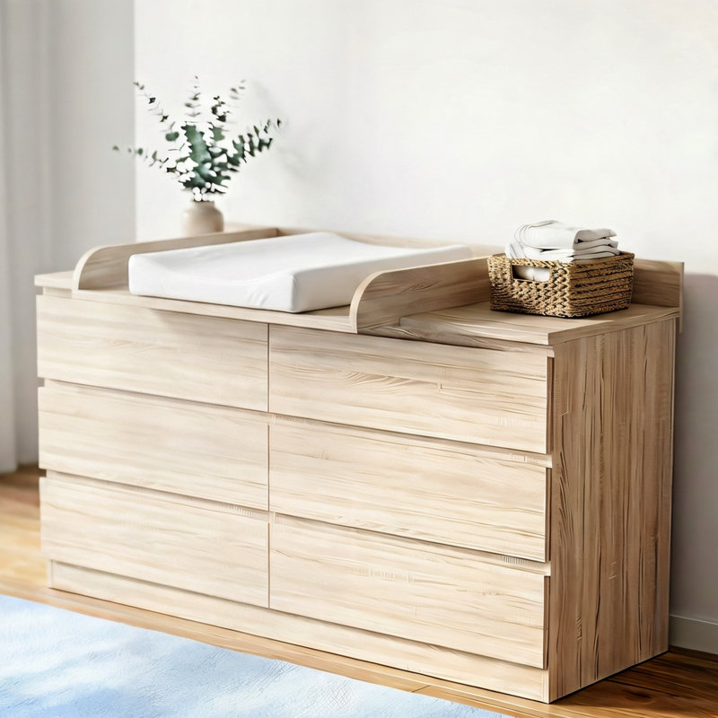Changing top compatible with IKEA® dressers, universal, oak