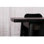 Table de salle à manger extensible, conception baroque, noire, 50,4 x 31,1 x 31,1 pouces | 100% panneau de particules enduit de mélamine, largeur extensible: 61,8 pouces | Pieds en plastique robustes, parfaits pour les salles à manger et les rassemblements élégants