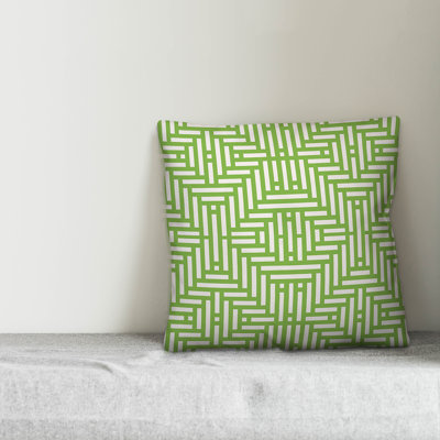  Aztec Lime Indoor/Outdoor Throw Pillow