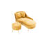 Coussin lombaire d'intérieur en chenille de 58 po avec repose-pieds-578598877