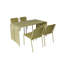 Silas Aluminum 5 Pc Dining Set