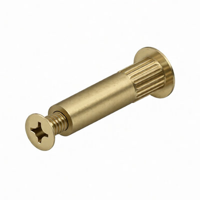 Deltana DCSB175-GOLD Steel Sex Bolts, Gold Finish, 1-7/8" Long, #12 x 24mm, Pack of 4, Ideal for DC4041