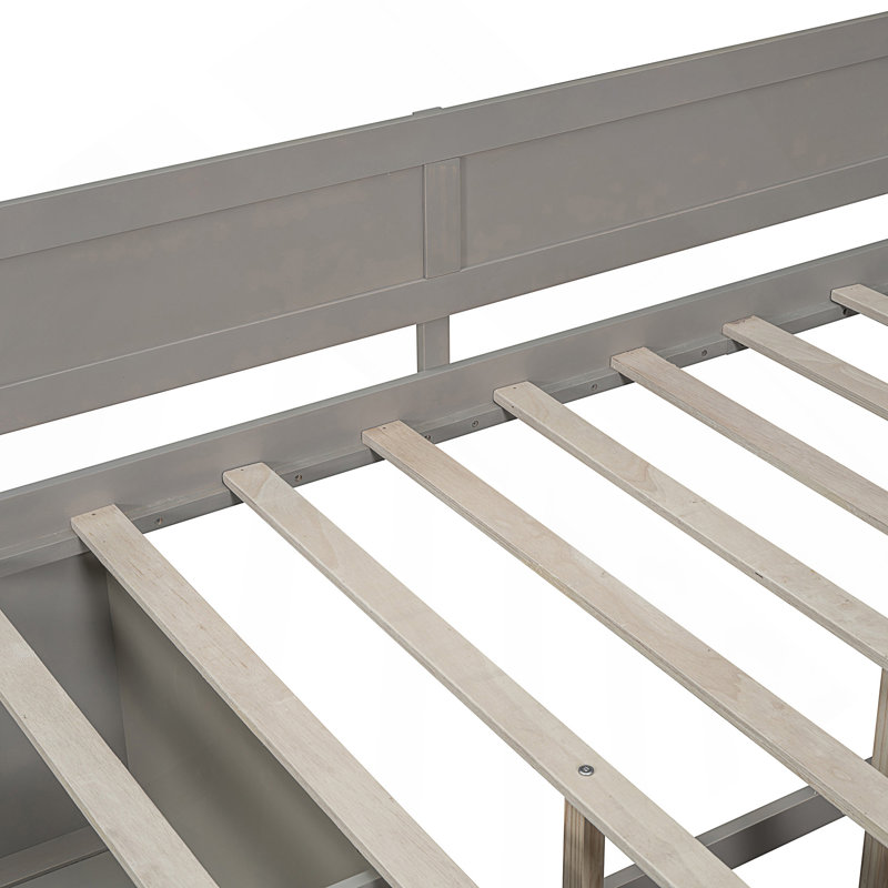 Lit de jour pratique avec tiroirs et tablettes pour un usage domestique polyvalent, idéal pour le rangement dans la chambre à coucher et le confort