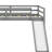 L-Shaped Loft Bed With Ladder And Slide-565720449