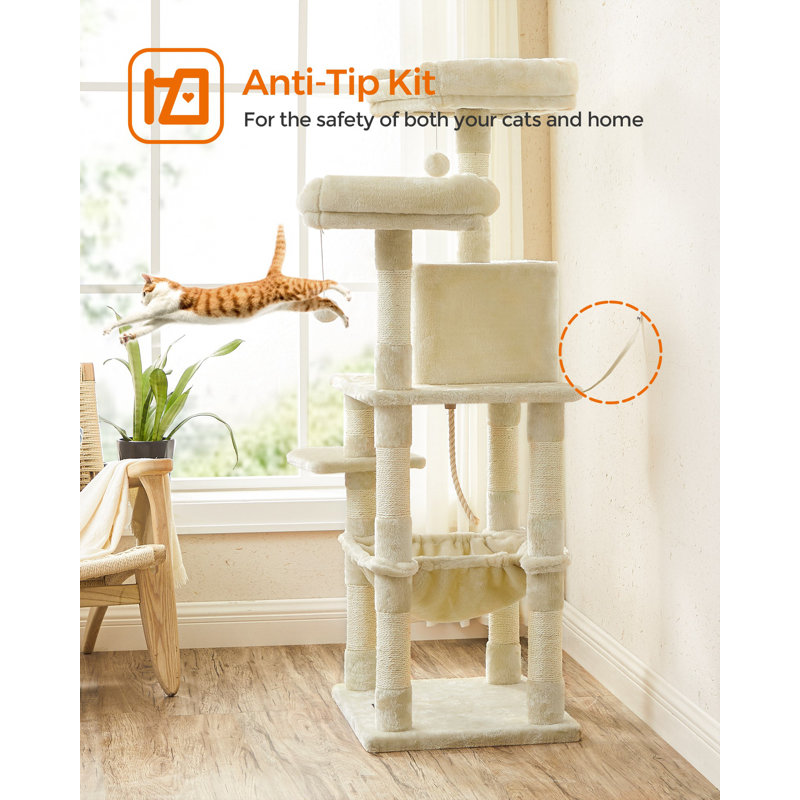 Cat Tower For Indoor Cats, Beige
