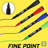 Scribbledo 4 Magnetic Dry Erase Markers Fine Tip Assorted Classic Colours Low Odour 