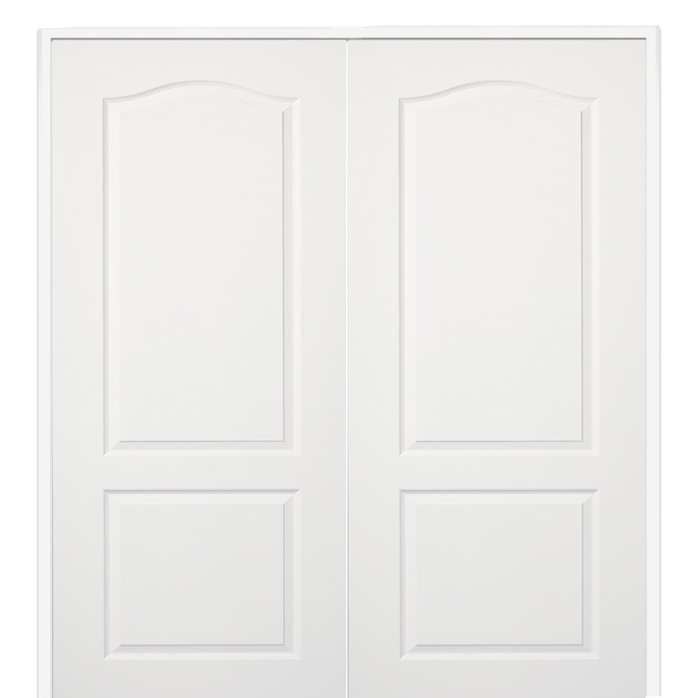 Verona Home Design Molded Interior Door 80'' Solid + Manufactured Wood ...