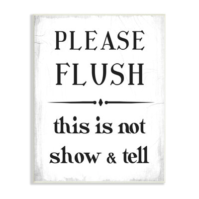 Veuillez rincer pour ne pas montrer et dire