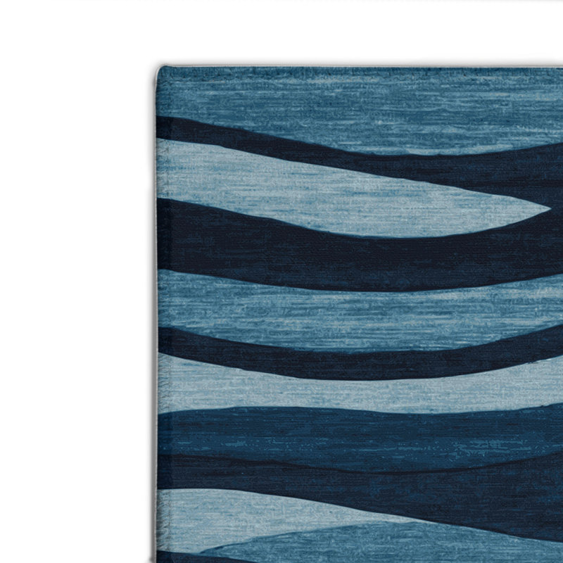 Tapis intérieur et extérieur bleu Nature, Rectangulaire 2 pi x 3 pi
