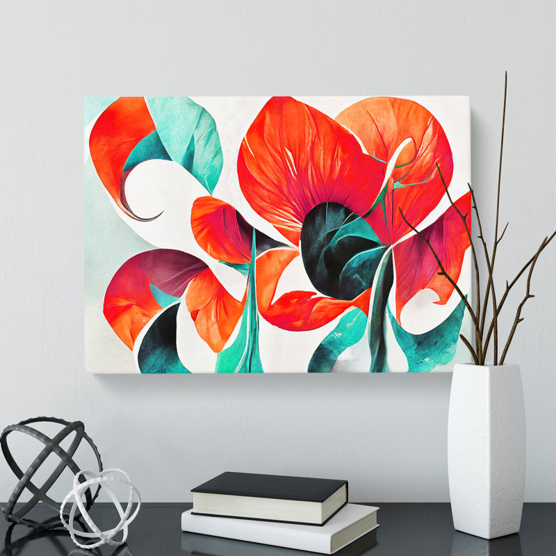 Flower Abstract Vol.2 - Wrapped Canvas, 40cm H x 60cm W x 3cm D