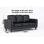 Absarokee 3 Seater Sofa Faux Leather