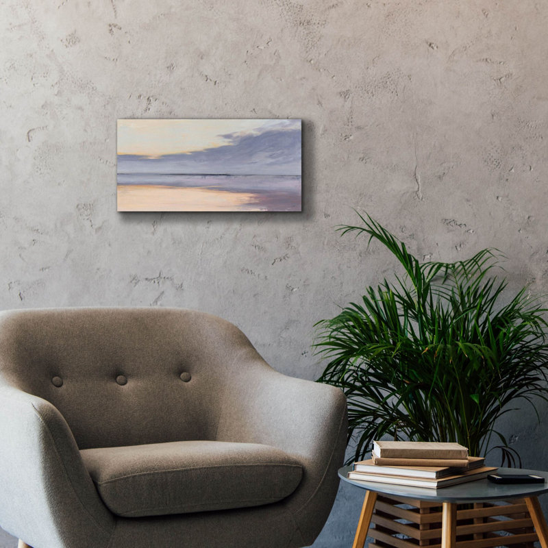 «Shore» par Julia Purinton, art mural sur toile, H 12 po x l 24 po x P 0,75 po