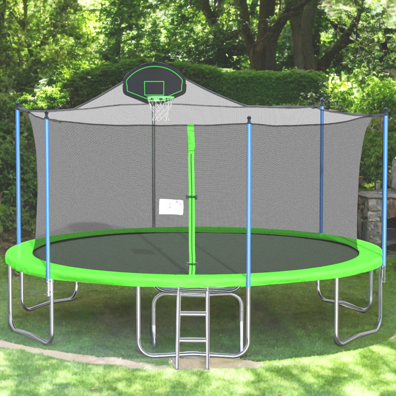 Trampoline de jardin avec enceinte de sécurité VAMOP