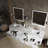 84" Wall-Mounted Double Bathroom Vanity Set-82339677-82339674