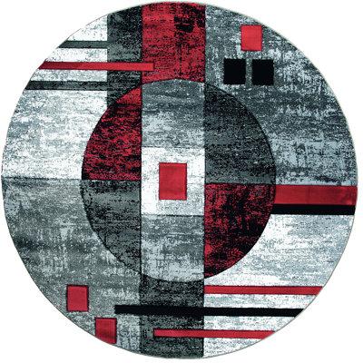Zabala Synthetic Abstract Indoor Rug