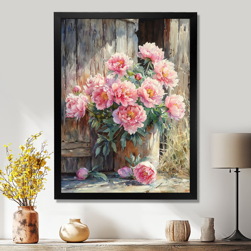 Barrick - reproduction d'art sur toile florale, H 32 po x l 16 po, Reproduction encadrée d'une seule photo