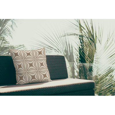 Polyester Throw Square Indoor/Outdoor Pillow Cover & Insert