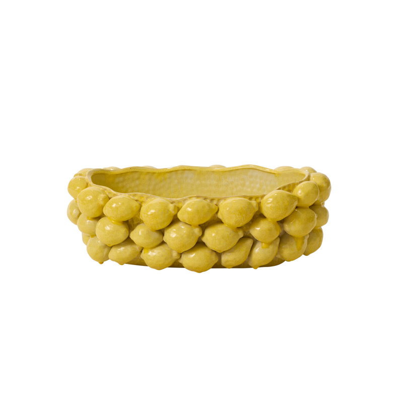 Layered Lemon Bowl 19"x 11"x 6.25"