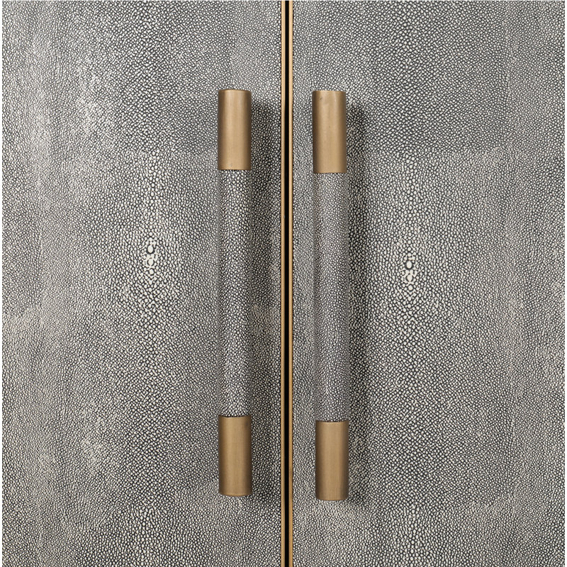 Buffet en bois Meera, Gris