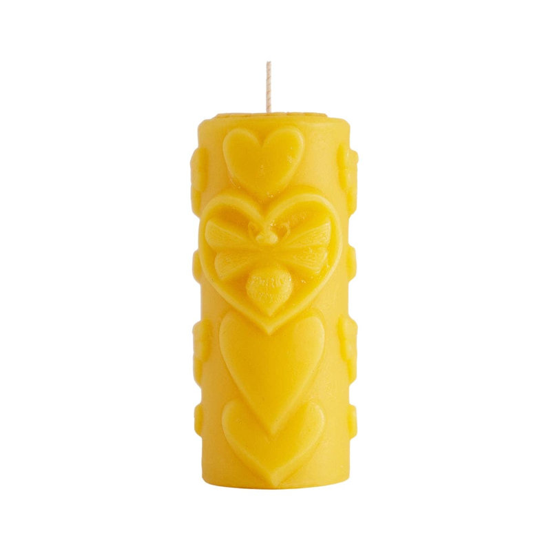 Bougie non parfumée à la cire d'abeille