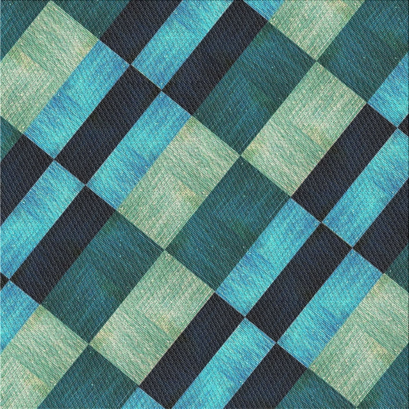 Geometric Indoor Rug, Square 3'