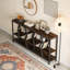Console industrielle avec tablettes et rangement