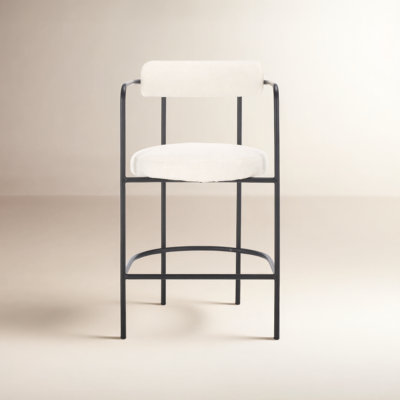 Liana Boucle Armed Counter Stool