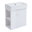 Meuble-lavabo flottant moderne avec lavabo en céramique