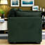 Canapé modulaire moderne en chenille avec méridienne, vert antique pour le salon