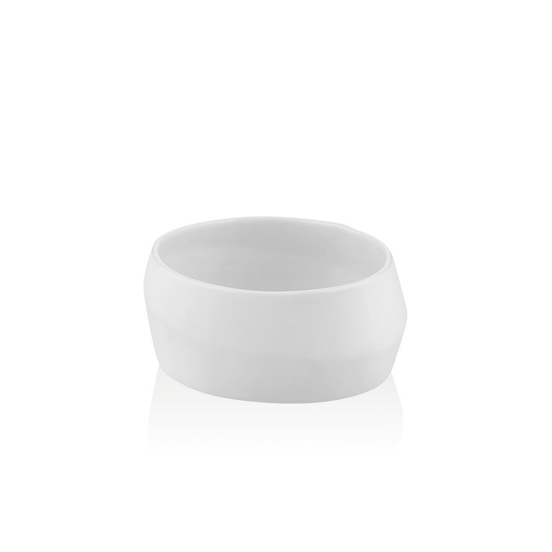 Élégant bol en porcelaine blanche, 3,5 x 3,5 x 1,6 po | 100% porcelaine durable, parfaite pour servir, salade ou décoration | Design élégant pour la maison et la cuisine | Idéal pour les réceptions et les repas de tous les jours