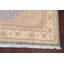 Tapis bleu noué à la main de conception unique 9 pi 1 po x 12 pi 8 po Lunasha