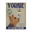 « yorkshire terrier ice crème », affiche rétro sur toile tendue-33420984