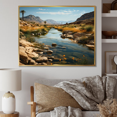 Désert oasis III sur toile