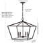 Luminaire suspendu géométrique à 4 lumières-970902900