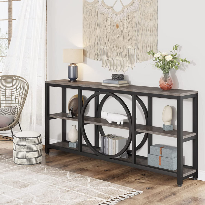 Console 70,9 po Nunki, Gris / noir