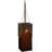 Herrald 2 - Light Chocolate/Gold Square/Rectangle Pendant