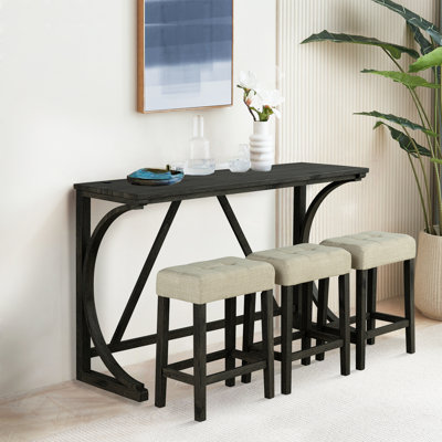 4 - Piece Solid Wood Dining Set