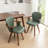 Kretzmer 21.2" W Bamboo Swivel Modern Dining Chair-96262355