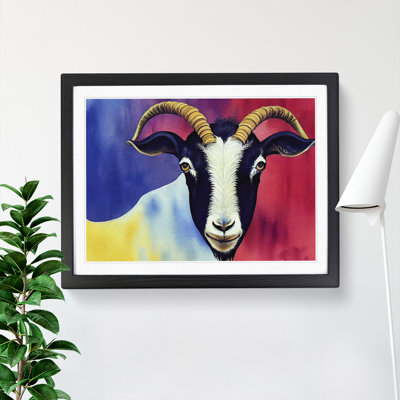 XH1022-9877X Goat - Single Picture Frame Print