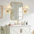 Luna 2-light Wall Sconce With Pleated Fabric Shades And Pvc Lining-513971326