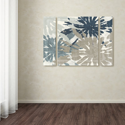 'Beach Curry IV' Acrylic Painting Print Multi-Piece Image on Wrapped Canvas