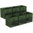 Sorbus 11" Storage Bin with Clear Window – 6-Pack Foldable Fabric Organizers, Dark Green-115332351